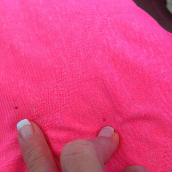 Athleta carnation pink athletic tank top, polyester/nylon/spandex, XS - Picture 5 of 6